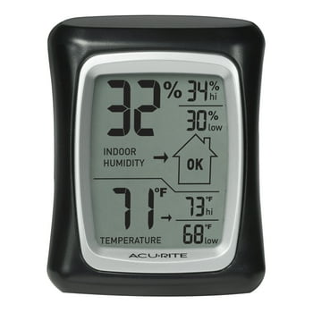 AcuRite Indoor Digital Thermometer & Hygrometer with Temperature and Humidity Gauge (00325)