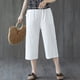 thumbnail image 5 of WILLBEST Pantalones Casuales para Mujer, con Bolsillos Sólidos, Pierna Ancha, Cintura Elástica, Holgados, para Uso Diario. Extra Grande, 5 of 5