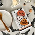 thumbnail image 2 of Sm:)e Spider Web Jack-O'-Lantern Pumpkin Happly Halloween Kitchen Dish Towels 18x26 Inch Set of 2, 2 of 6