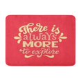 thumbnail image 1 of NUDECOR There is Always More to Explore Lettering Quote Kids Doormat Floor Rug Bath Mat 23.6x15.7 inch, 1 of 1