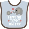 thumbnail image 3 of Inktastic Grandchild Best Mimi Ever Boys or Girls Baby Bib, 3 of 4