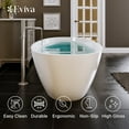 thumbnail image 4 of Eviva Mirage 65 Inch Solid Surface Freestanding Bathtub in Matte White, 4 of 5