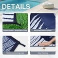 thumbnail image 5 of DEORAB 10'x14' Outdoor Rugs Patio Waterproof Outside Mat Reversible Plastic Camping Carpet,Navy blue & White, 5 of 9