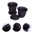 thumbnail image 1 of MERRYHAPY 3Jgo Macetas Negras Para Jardinería De Suculentas Con Y Incorporada, 1 of 8