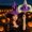 Purple, variant on Halloween Wizard Hat Costume Accessory Pointed Cap, Foldable Lightweight Flower Mesh Design, for Party Dress Up Cosplay Halloween Festival Decoration