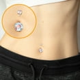 thumbnail image 4 of PONPRNGY Set of 8 Belly Button Rings Belly Piercing Jewelry Navel Rings Surgical Steel Belly Rings, 4 of 6