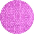 thumbnail image 1 of Ahgly Company Indoor Round Abstract Pink Contemporary Area Rugs, 7' Round, 1 of 4