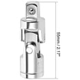 thumbnail image 4 of Unique Bargains 2 Pcs 3/8 Inch Drive Spring Loaded Universal Joint Socket, Cr-V Steel, 4 of 4