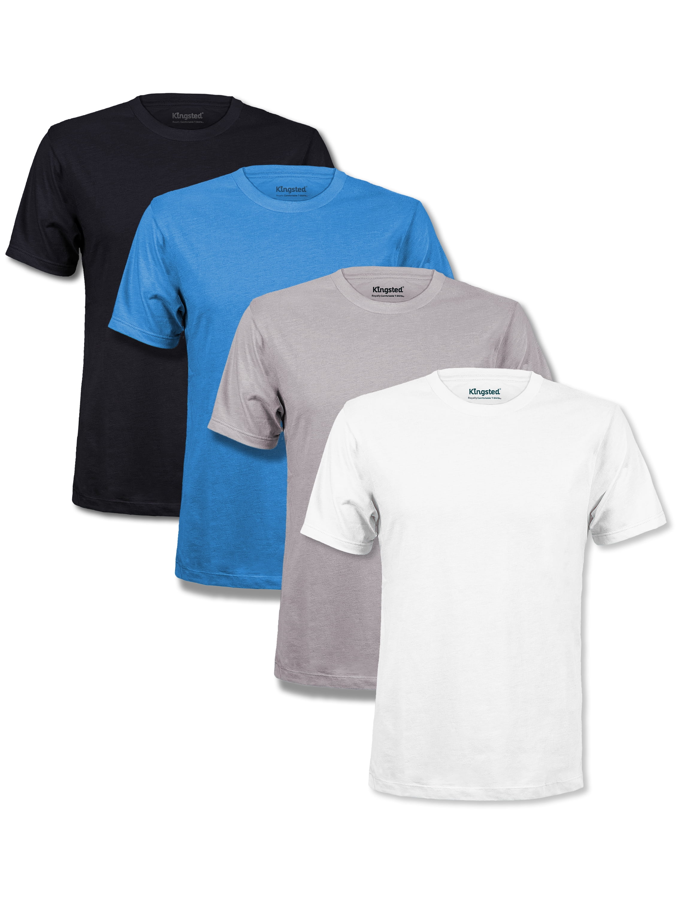 Kingsted Black T-Shirts for Men - Royally Comfortable - Super Soft Premium  Cotton Blend - Short Sleeve Tagless Crewneck - Well-Crafted True Classic  Tees (3 Pack Black, Small)