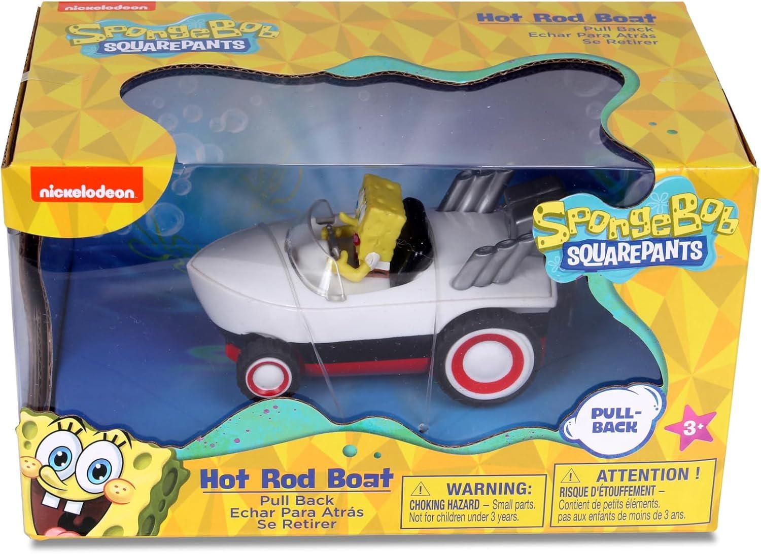 NKOK SpongeBob Hot Rod Boat - Pull Back