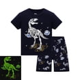 thumbnail image 1 of Conjunto de pijama de manga corta para niños, ropa de dormir de cohete, dibujos animados, Verano, 1 of 2