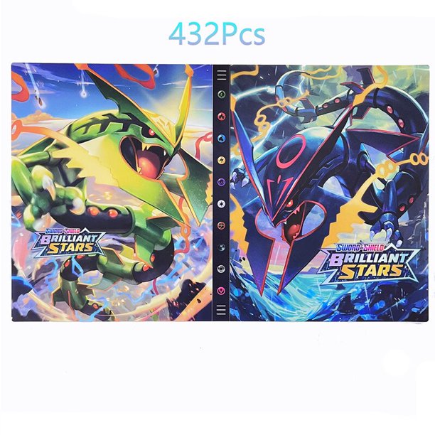 Álbum de tarjetas de Pokémon para niños, libro de tarjetas de Anime con capacidad cargada, carpeta de colección, regalos de juguetes, nuevo, 432 unidades Fivean unisex