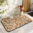 thumbnail image 3 of Diatom Mud Coffee Mat, 19.5x12in - Ultra Absorbent, Perfect Companion for Coffee Maker & Espresso Machine, Coffee Drying Mat Typography Print for a Classy Countertop, 3 of 7