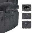 thumbnail image 5 of MAYEERTY Grey Power Lift Recliner Chair with Massage, Heat, USB Ports, and Cup Holders for Senior Comfort, 5 of 6