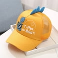 thumbnail image 2 of Beugl Visor Hats Clearance, Kids Baby Boys Girls Dinosaur Embroidered Cap Fashion Baseball Cap Peaked Hat Baseball Cap Women Sun Hats for Women Yellow One Size, 2 of 5