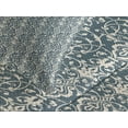 thumbnail image 4 of Ambesonne Damask Quilted Bedspread Set 3 Pcs, Leaves and Buds, Queen Size, Cream Grey, 4 of 5