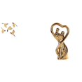 thumbnail image 1 of Adorno colgante de pared de pájaro de madera, coleccionable, decorativo, para oficina, manualidades, dormitorio, interior, versátil, figura de pareja,, 1 of 8