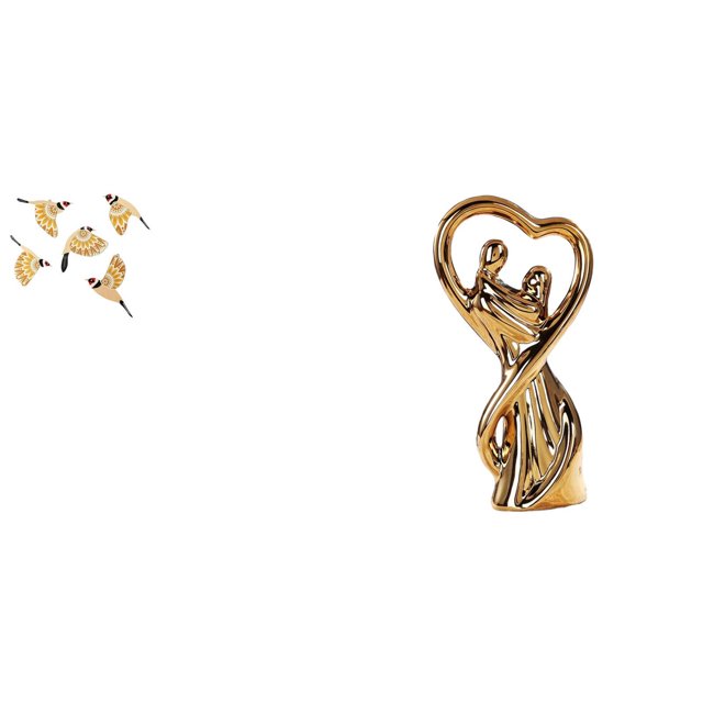 Adorno colgante de pared de pájaro de madera, coleccionable, decorativo, para oficina, manualidades, dormitorio, interior, versátil, figura de pareja,
