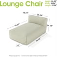thumbnail image 2 of Patio Furniture Chaise Lounge Chair Outdoor Reclining Chair Garden Pool Lounge Chairs for Outside Sunbathing Recliners Outdoor Bed Beach Chaise Lounge Chair Sunbed (Light Orange, 70'' Length), 2 of 16