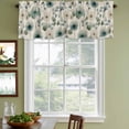 thumbnail image 4 of 2 Pack Valances for Windows, Watercolor Dandelion Window Valances for Living Room/Bedroom/Bathroom, Spring Floral Botanical Vintage Beige Light Filtering Kitchen Curtain Valance 60"W x18" L, 4 of 9