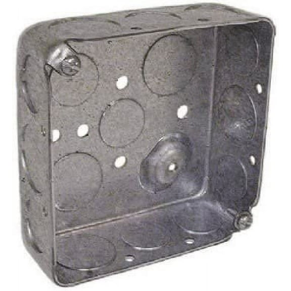 Hubbell Raco 8192 4" Square 1.5" Deep Drawn With Conduit Knock Outs Box