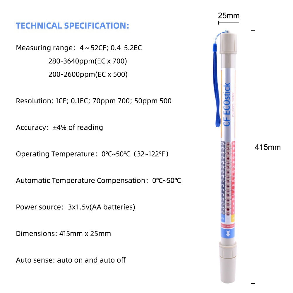 Portable Conductivity Ph Test Stick Water Quality Test Pen
