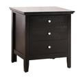 thumbnail image 2 of Black Casual Bedroom Nightstand With Construction - 26" Height X 24" Width 18" Depth, 3 Drawers, Modern Decor Complement Efficient Storage 26"h 24"w 18"d, , Enhances, 2 of 2