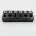 thumbnail image 5 of Puente de Guitarra Eléctrica de 6 Cuerdas Sin Pala, con Bloqueo de Cuerdas, Color Negro, 5 of 5