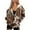 Brown Cow Print, variant on Uorisanigo Hunting Camo Forest Hoodie for Women Size XS Fashion Long Sleeve Zipper Hoodies for Women Polyester Drop Shoulder Oversized Fall Winter Outfits Clothes