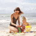 thumbnail image 3 of Sacs Coquillages pour Jouets de Plage pour Enfants, Sacs de Plage Colorés en Maille Respirante, Sacs Coquillages de Mer avec Sangles de Transport Ajustables, Sacs Portatifs pour Trésors de Plage en Sable et Coquillages, Sac de Rangement pour Jouets, Seulement les Sacs (Yellow1), 3 of 8