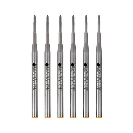 UPC: 0080333905456 | Monteverde Medium Ballpoint Refill For Montblanc Ballpoint Pens 6/Pack Orange M133OR