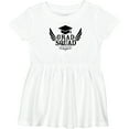thumbnail image 3 of Inktastic Grad Squad with Graduation Cap and Wings Girls Baby Dress, 3 of 5