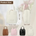 thumbnail image 6 of Unique Bargains Handhold Portable Makeup Bag Large Capacity Travel Makeup Pouch Organizer with Handle Beige, 6 of 7