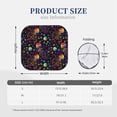 thumbnail image 3 of Qekee Rainbow Jellyfishes Foldable Car Sun Shade - 2-Pack, Car Windshield Sunshades, Foldable - Medium, 3 of 7