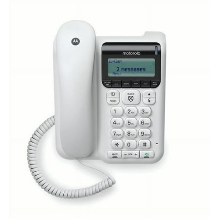 UPC: 0810036770378 | Motorola Corded Phone Answering Machine