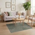 thumbnail image 3 of ODIKA 4'x6' Sage Green Impasto Textured Abstract Washable Area Rug Modern Artistic Brushstroke Motifs With Scattered Circular for Bedroom, Reading Nook, Pet Friendly & Non-Shedding, 3 of 7