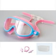 thumbnail image 1 of Swim Goggles HD Large Frame | Anti-Fog Waterproof Swimming Glasses | Silicone Gasket Comfortable Fit | Wide Clear Vision Lenses | Adjustable Strap | Includes Nose Clip & Earplugs, 1 of 9