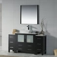thumbnail image 3 of 60-S" Freestanding Bathroom Vanity with Side Cabinet - Espresso, 3 of 5
