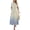 Floral Apricot Blue, variant on Women's Boho Floral Maxi Dress Summer Short Sleeve Tie V Neck Spring Wedding Guest Flowy Beach Sun Dresses