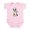 Petal Pink, variant on - Boston Terrier Rose Infant Bodysuit - Baby Light Bodysuit, Size Newborn - 24 Months