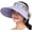 Purple, variant on CoCopeaunts Visor Hat for Women Women Wide Brim Sun Hat Retro Ethnic Summer Cap Foldable Beach Hat 2023