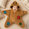 thumbnail image 2 of Shadoumai Baby Starfish Halloween Onesie Winter Jumpsuit Newborn Starfish Swaddle Bag Thick Fleece Wearable Starfish Baby Onesie, 2 of 7
