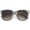 Grey / Lavender, variant on sunglassLA - Modern Marble Print Square Sunglasses Horn Rimmed Round Gradient Lens 53mm - 53mm