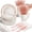 175Pcs White and Rose Gold, variant on 175PCS White Rose Gold Party Supplies, Heavy Duty Disposable Dinnerware Set Serves 25, Paper Plates Plastic Forks Knives Spoons for Women Birthday, Bridal Shower, Girl Baby Shower