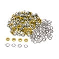 thumbnail image 1 of Kit de Ojales Metal Unique Bargains 100 Juegos 4mm 0.16 Ojal Herramienta para Zapatos Ropa Cinturón Bolsa Bricolaje Amarillo, 1 of 7