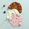 thumbnail image 2 of Chandail en Molleton à Col Rond pour Bébé Garçon Fille, Barboteuse à Manches Longues, Chandail Surdimensionné, Vêtements d'Automne, 2 of 7