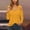 Yellow, variant on DAFPZW Fall Blouses for Women 2025 Trendy Cold Shoulder Long Sleeve Shirts Hollow Out V Neck Casual Pullover Tops for Ladies