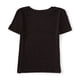 thumbnail image 1 of Aeropostale Camiseta básica sólida para mujer, negro, extragrande, 1 of 2