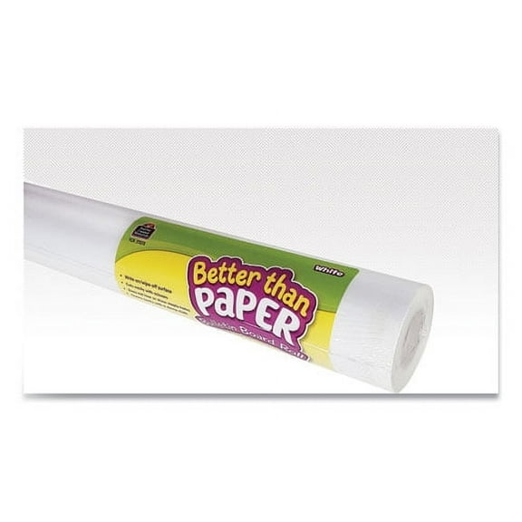 Better Than Paper Bulletin Board Roll, 4 Ft X 12 Ft, White | Bundle of 2 Rolls