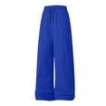 thumbnail image 5 of Iyufng Mens Wide Leg Sweatpants Drawstring Elastic Waist Full Length Loose Casual Pants with Pockets, 5 of 8